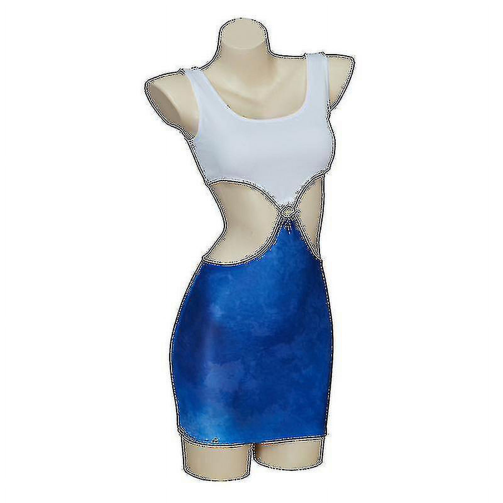 Movie Pretty Woman Julia Roberts Cosplay Vivian Ward Blue Bare Waist  Tie-dye Cutout Dress - Walmart.ca