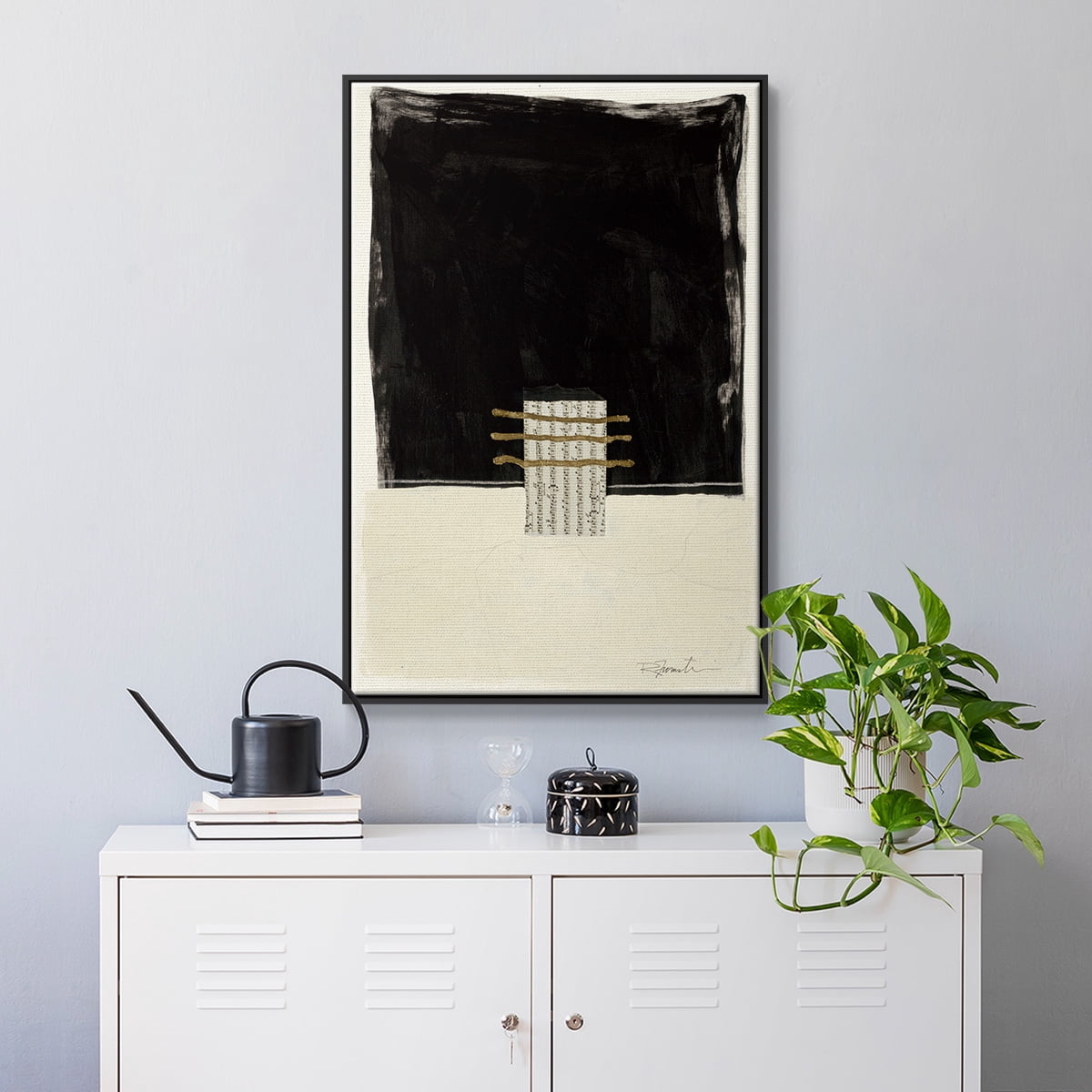 Standing Strong IV Framed Premium Gallery Wrapped Canvas - Ready to Hang - 17 x 25 - Black Floating Frame