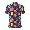 thumbnail image 4 of Rocae Donuts1 for Men's Short Sleeve Polo Shirt, Quick Drying Performance Moisture Wicking Sports Men's Golf Shirt 3X-Large, 4 of 9
