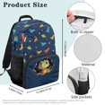 thumbnail image 7 of Uorisanigo Cute Dinosaur Backpack with Padded Straps, 17 Inch Durable Toddler School Bag for Preschool Kindergarten, Breathable Casual Daypack for Kids 5-12, 7 of 7