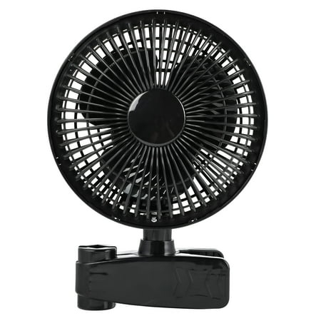 

6-Inch Grow Tent Poles Clip Fan Monkey Fan Manually Adjustable 90° Angles 15W 2-Speeds Control 63 inch Cord Length Black