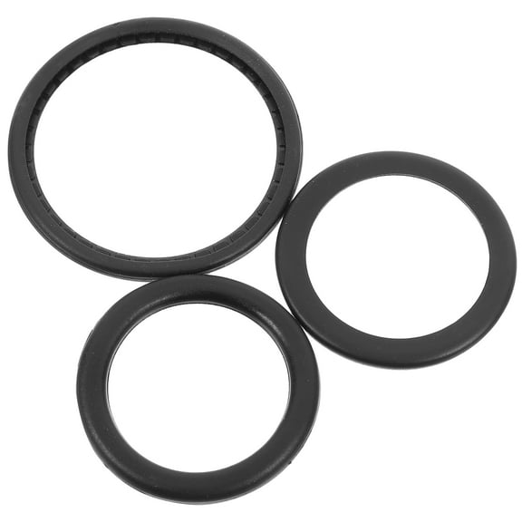 LEORX Stethoscope Replacement Parts Black PE Stethoscope Floating Design 1 Set