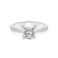 thumbnail image 4 of IGI Certified 2 Carat Princess Shape Lab Grown Diamond Engagement Ring | 14K White Gold | Calista Side Stone Lab Diamond Ring | FG-VS1-VS2 Quality Friendly Diamonds, 4 of 6