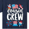 thumbnail image 3 of Instant Message - Cousin Crew July 4Th - Toddler And Youth Short Sleeve T-Shirt, 3 of 6