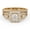 Yellow Gold, variant on 3 Stone Split Shank Halo Solitaire Bridal Set Ring for Women, 1.60 Carat (ctw) Round Cut Lab Grown Diamond Engagement Wedding Ring In 14K Yellow Gold Over Sterling Silver F-G, VS-SI Quality -9