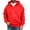 Red, variant on Mens Quarter Zip Hoodies Fall Winter Warm Long Sleeve Oversized Sweatshirt Casual Loose Fit 1/4 Zip Hooded Athletic Sweatshirts For Men