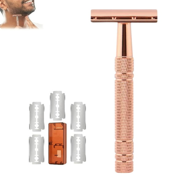 RKSTN Shaver Shaver Beauty & Personal Care Shavers Women Double Shavers with 5 Coated Double Shavers Blades
