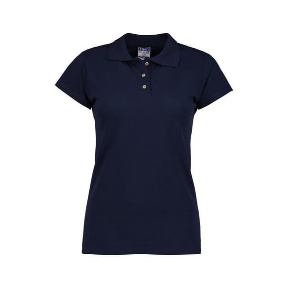 Playera Tipo Polo NAO Dama Piqué Marino Talla Grande