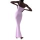 thumbnail image 4 of Txlixc WFaldas largas de tirantes de verano para mujeres, faldas de lazo cuadrado de pasta sólida para clubes de fiestas Txlixc moda, 4 of 8