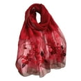 thumbnail image 1 of Bufanda de seda para mujer, chales y envolturas livianos para bodas, chal de pashmina de moda, bufandas bordadas, 1 of 5