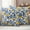 Yellow Blue, variant on Lemon Outdoor Waterproof Pillow Covers, Fruit Leaf Branch Summer Spring Pastoral Decorative Square Throw Pillowcase Sofa Cushion Sham for Patio/Couch/Chair, 24"x24" 2 Pack
