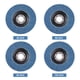 thumbnail image 2 of Discos de Lija de Óxido de Aluminio Zirconio, 4.5 Pulgadas, Azul, 10 Piezas, Grano 40, Máx. 13300 RPM, para Amoladoras Angulares, 2 of 7