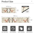 thumbnail image 3 of Yayeee Faucet Mat for Kitchen Sink 14.7" Diatomite Long Splash Guard Pad, Light Red Flowers, 2 Pack, 3 of 7