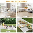 thumbnail image 5 of Huloretions Portable Folding Table,Indoor Outdoor Folding Dining Table,Rectangle Card Table With Sturdy Metal Frame,PU Leather Upholstered Foldable Table For Dining Room Office Camping, 5 of 5