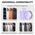 thumbnail image 6 of iPhone 17 16 15 Charger USB C Charge, [MFi Certified] 20W PD Fast Type C Charger Block with 6FT USB C Cable Compatible with iPhone 17/16/15, iPad, Galaxy, Android Purple, 6 of 7