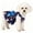 Blue B, variant on AuroraX Christmas Dog Dress Dog Costumes for Small Dogs Breathable Soft Washable Lightweight Pet Clothing for Small Dogs Red