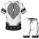 thumbnail image 3 of Traje con estampado digital 3D de pueblos indígenas africanos de estilo retro, camiseta y pantalones cortos de hip hop, chándal masculino/femenino, top de verano, 3 of 5
