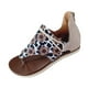 thumbnail image 2 of Zapatos de girasol con punta de clip de verano para mujer Sandalias planas cómodas con cremallera Sandalias de playa informales Wmkox8yii nm4925, 2 of 3