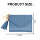 thumbnail image 2 of Cartera pequeña para mujer, tarjetero, minimonedero plegable, monedero de viaje de moda con clips de cuero PU, 2 of 5
