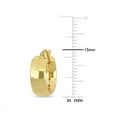thumbnail image 2 of 10K Yellow Gold Satin Finish Hoop Earrings, 2 of 3
