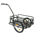 thumbnail image 4 of OverPatio Bike Cargo Trailer, Steel Bicycle Cart, Quick Release Scooter Sports, Black, 4 of 9