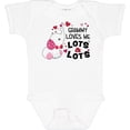 thumbnail image 3 of Inktastic Grammy Loves Me Lots and Lots Cute Elephant Boys or Girls Baby Bodysuit, 3 of 5