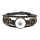 thumbnail image 1 of Vergüenza, remordimiento, máscara. Pulsera marina tejida en cuero, 1 of 4