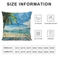 thumbnail image 5 of palm tree Graphic Decorative Men Women Boy Girl Room Cushion Throw Pillow Cover for Home Couch Living Room Bed Sofa   for Car Couch Bedroom 夏季  Throw Pillow Cover 1PC, 5 of 5
