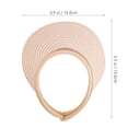 thumbnail image 3 of Trenza sol visera sombrero al aire libre visor gorra ancho alumno verano uv protección playa gorra, 3 of 6