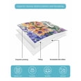 thumbnail image 5 of Quilts Twin Size, Botanical Garden Florals Soft Comforter Bedding Set for Bed, Spring Leaves Lightweight Quilted Bedspread with Pillow Cover(2 Pieces) for All Season, 68x86 Inch, 5 of 6