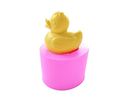 Gum Paste & Chocolate Ducks with flower 6 Cavity Silicone Mold for Fondant