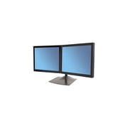 Ergotron 33-322-200 DS100 Dual-Monitor Desk Stand - Up to 62lb - Up to 24 Flat Panel Display - Black