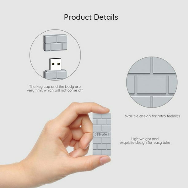 8bitdo Usb Wireless Bluetooth Adapter For Playstation Classic Console Ps1 Mini Support Ps4 Ps3 Switch Xbox Bluetooth Controller Gray Walmart Com Walmart Com