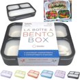 thumbnail image 1 of baomifa-Bento Boxes for Adults | Lunch-Box Insulated Bento-Box with 3 Compartment | Slim Container for Big Kids Teens, Work and School | Eco-Friendly Leakproof Divided Containers | Gray - Black, 1 of 4