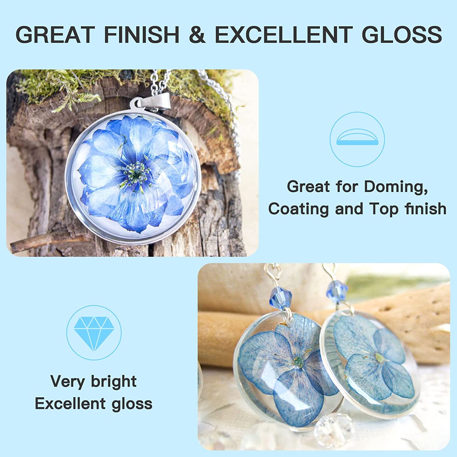 JDiction UV Resin Hard Glue 300g Crystal Clear photo 3