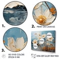 thumbnail image 3 of Designart "Gray And White Daffodils In Bold Colors" Daffodils Floater Framed Wall Art Prints, 3 of 5