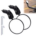 thumbnail image 1 of WUSUOWEI 1Pair Bike Mirrors,2.76Inch,Bike Bar Mirror,Glass Lens,Bike Rearview Mirror,Riding Rearview Mirror,Adjustable Rear View,Adajustable Angle Design for Scooters,Mountain,Road,Folding Bike, 1 of 8