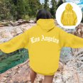 thumbnail image 4 of Weiqiqre Womens Tops Graphic Hooded Sweatshirt Oversized Letter Print Casual Hoodie Pullover, 4 of 9