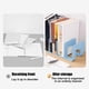 thumbnail image 5 of Organizador de estantería de escritorio Bookstand | Soporte de Libros de Plástico Portátil Grande | ABS duradero antideslizante | Azul Blanco Verde | 10.24x4.72x4.13in | Pantalla que ahorra espacio, 5 of 6