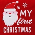 thumbnail image 5 of WIBACKER Baby Boy My 1st Christmas Outfits Newborn Infant Santa Claus Romper + Red Striped Pants 2Pcs Set 3-6M, 5 of 7