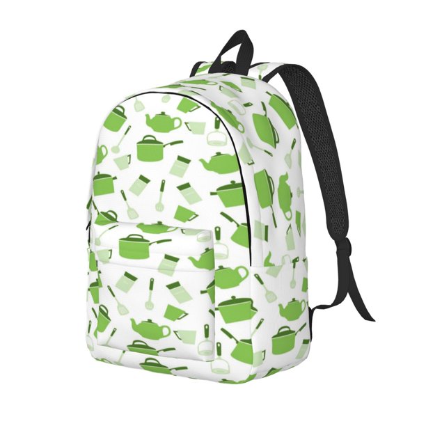 Fotbe Kitchen Utensiles Cooking Pots Mochila de Lona con Estampado, Mochila Duradera, Mochila Versátil de Alta Calidad, Mochila Compacta Vintage-Medium