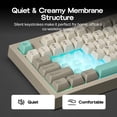 thumbnail image 4 of Teclado Gaming EPOMAKER Aula S102 PRO Membrane con pantalla TFT, 4 of 9