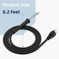 thumbnail image 3 of 95104L Circular Saw Replacement Cord Assembly - Heavy Gauge Power Cord for SKIL Saw SPT77W, SPT77WM, SPT77WML, SPT78W, SPT70WM, SPT78MMC, SPT70V, SPT55 for Skilsaw Saw Power Cord, 3 of 7
