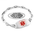 thumbnail image 1 of MedicEngraved Stainless Steel Custom Medical Alert Bracelet - 6mm Infinity Link, 1 of 8