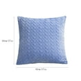 Hariumiu Throw Pillow Covers 17x17, Solid Plush Decorative Square