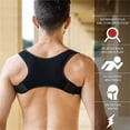 thumbnail image 3 of Adjustable Posture Corrector Low Back Support Shoulder Brace Belt for Men Women, 3 of 10