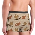 thumbnail image 3 of Disketp Cartoon Squirrel Men's Boxer Briefs,Soft and Breathable Cotton Underwear with ComfortFlex Waistband, 3 of 7