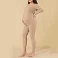 thumbnail image 5 of pstuiky Maternity Pajamas for Women Nursing Top and Long Pants Set with Adjustable Waistband Long Sleeve Home Loungewear for Pregnancy and Postpartum 2-Piece Outfit Maternity Breastfeeding Pajamas, 5 of 8