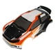thumbnail image 2 of Carrocería de coche de deriva RC 1:12, carrocerías de vehículos RC, piezas de repuesto fáciles de instalar, accesorios para vehículo de control remoto naranja blanco, 2 of 8