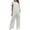 White, variant on Rbaofujie Women's Casual Overalls Summer Shorts Cotton Linen Jumpsuits Rompers with Pockets White